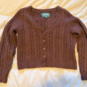 American Eagle Outfitters Chocolate Cardigan